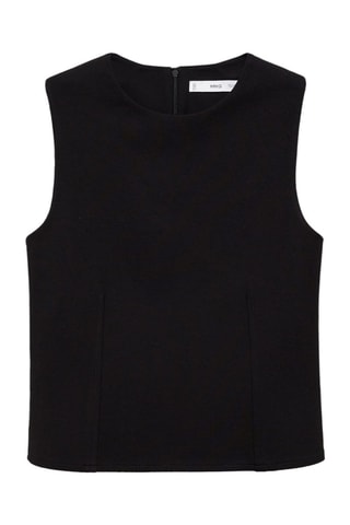 Top bretelles larges - Noir