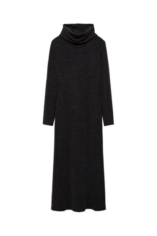 Robe maille col roulé - Gris