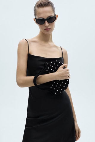 Robe courte dos croisé - Noir