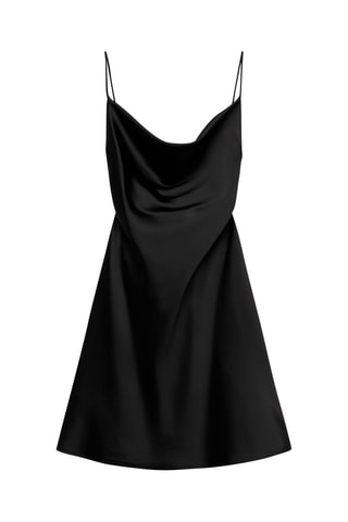 Robe courte dos croisé - Noir