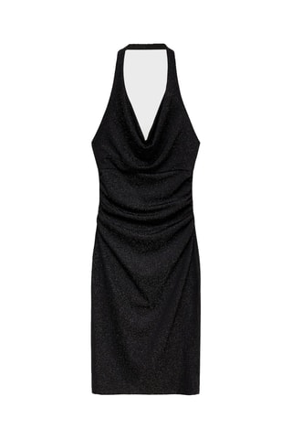 Robe Lurex col bénitier - Noir