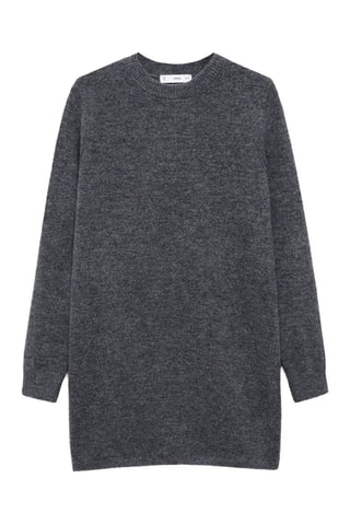 Robe droite maille - Gris