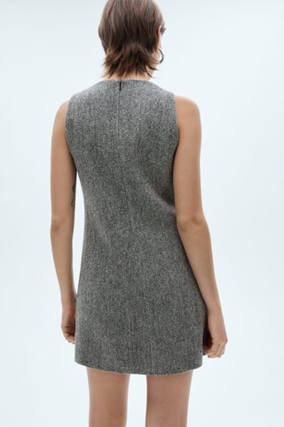 Robe laine détail boucle - Gris
