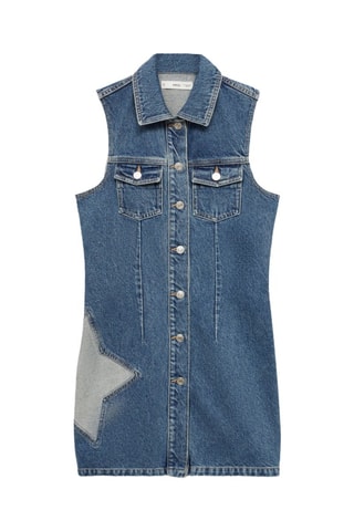 Robe en jean étoile - Bleu