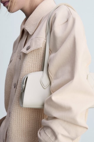 Blouson combiné tricot - Ecru