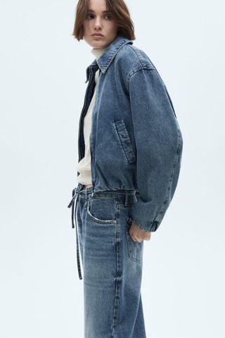 Blouson jean poches - Bleu