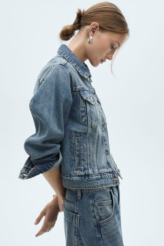 Blouson jean poches - Bleu