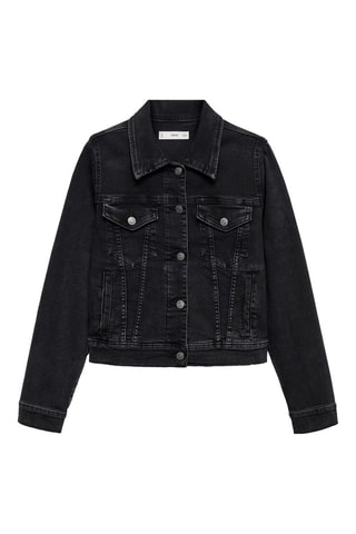 Blouson jean poches - Noir