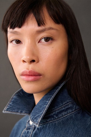 Surchemise jean oversize - Bleu marine