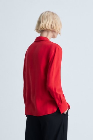 Chemise fluide Lyocell - Rouge