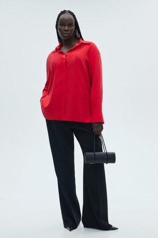 Chemise fluide Lyocell - Rouge