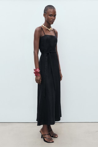 Chemise semi-transparente cloutée - Noir