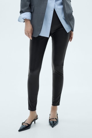 Leggings simili-cuir - Noir