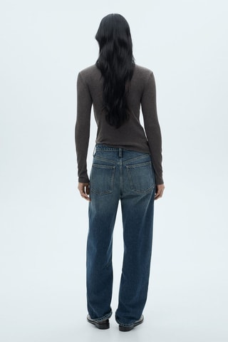 T-shirt col montant fermeture Éclair - Gris