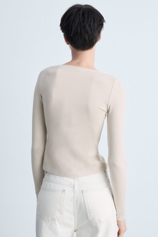 T-shirt slim - Gris clair