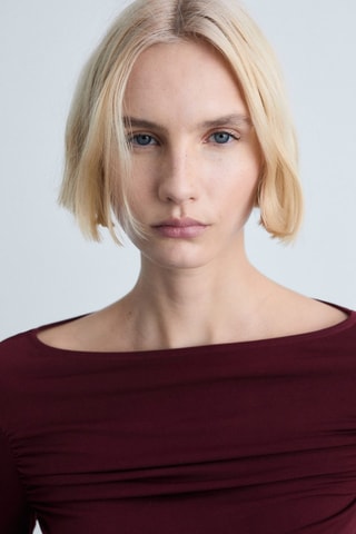 T-shirt - Lie-de-vin