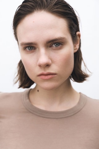 T-shirt slim - Marron clair