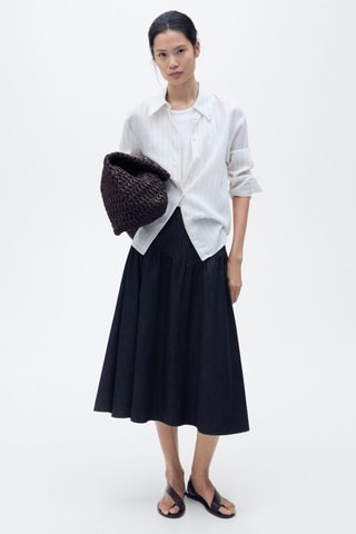 Jupe denim évasée - Bleu