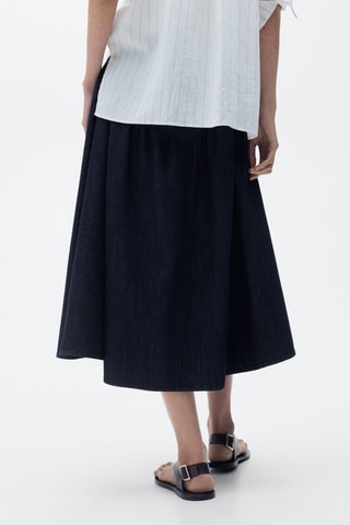 Jupe denim évasée - Bleu