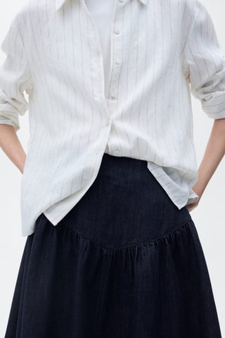 Jupe denim évasée - Bleu