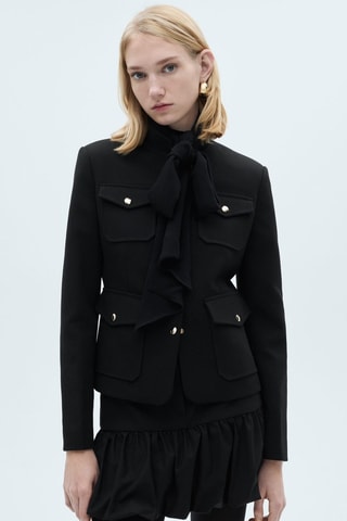 Minijupe boule volantée - Anthracite