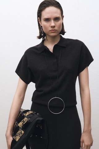 Jupe midi laine mélangée - Anthracite