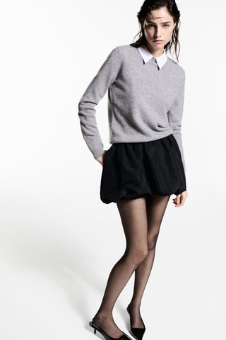 Minijupe boule taille basse - Noir