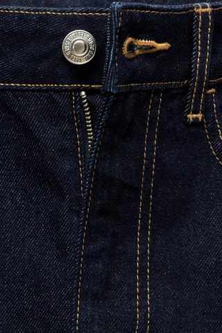 Jupe midi en jean rinse wash - Bleu