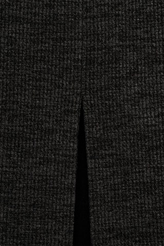 Jupe fendue maille - Gris