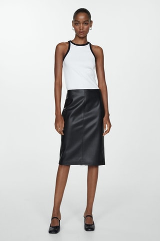 Jupe midi - Noir