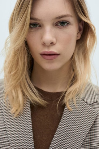 Blazer croisé double boutonnage - Marron