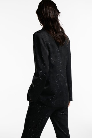 Blazer costume strass - Noir