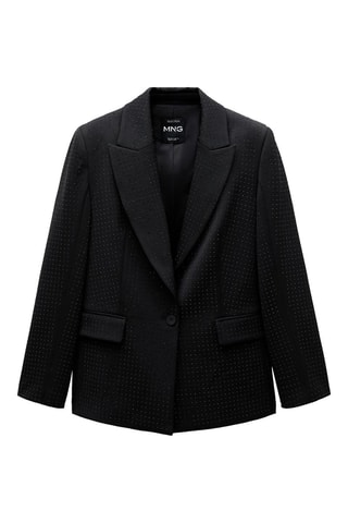 Blazer costume strass - Noir