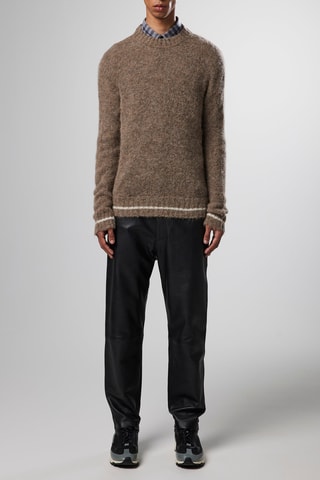 Maglia in alpaca Neck - Marrone