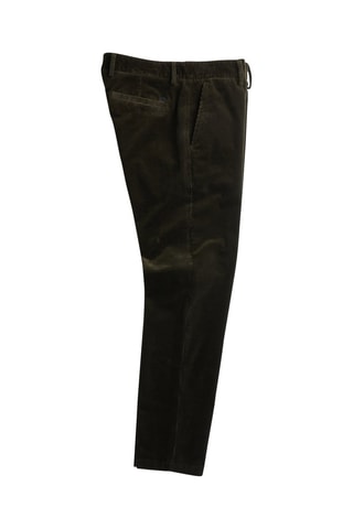 Pantalón chino de pana de algodón orgánico Karl - Verde oscuro