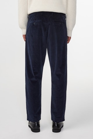 Pantalón de pana de algodón orgánico Bill - Azul marino