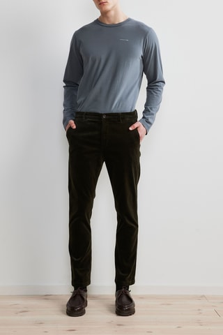 Pantalón chino de pana Karl - Verde oscuro