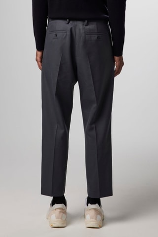 Pantalón de lana virgen Bill - Gris oscuro