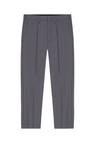 Pantalón de lana virgen Bill - Gris oscuro