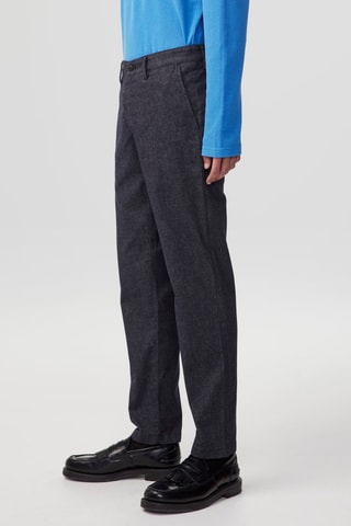 Pantalón chino regular fit Karl - Azul marino jaspeado