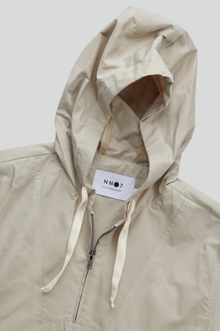 Giacca a vento in cotone bio Peterson - Ecrù