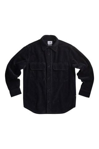 Sovracamicia in velluto Folmer - Nero