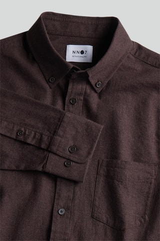 Camicia slim Manza - Marrone scuro