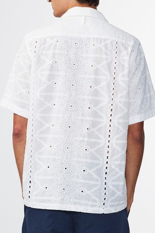 Camicia in sangallo Julio - Bianco