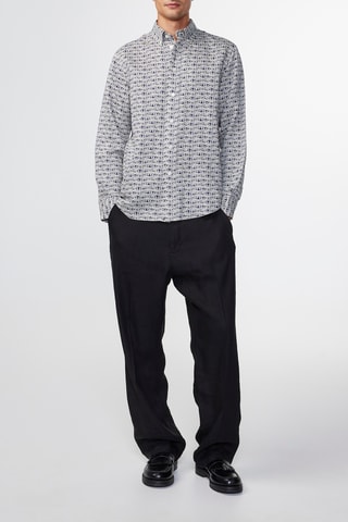 Chemise Colby - Bleu marine et blanc