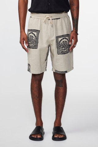 Shorts in lino e cotone bio Jerry - Ecrù