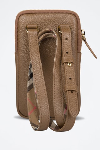 Pochette en cuir Phone Pouch Lgl - Marron