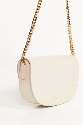 Sac bandoulière en cuir Claudine - Blanc