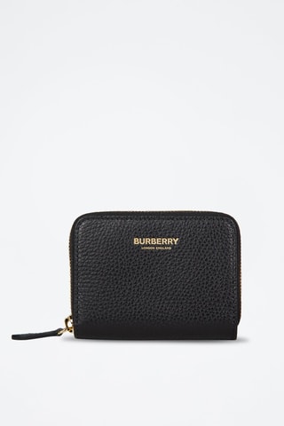 Porte-monnaie en cuir Zip Around Lgl - Noir