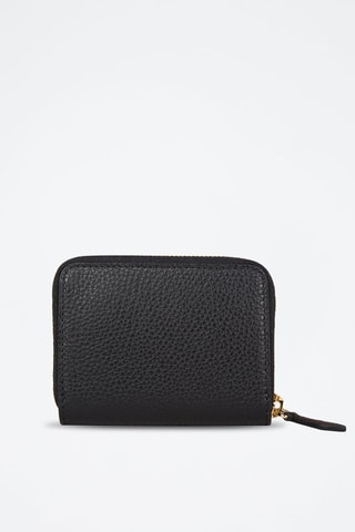 Porte-monnaie en cuir Zip Around Lgl - Noir